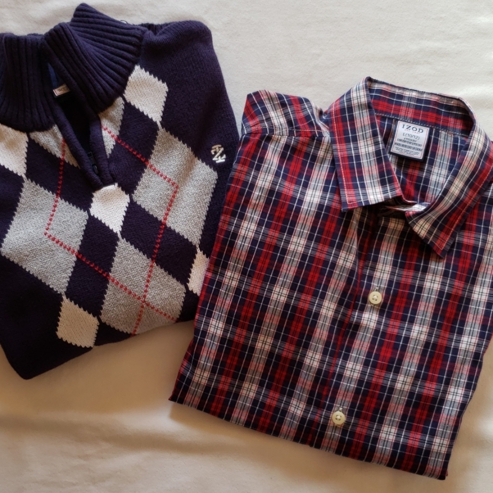 Boys Izod Shirt/Sweater Bundle